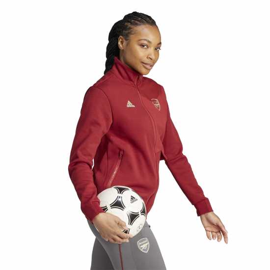 Футболни тренировъчни якета Adidas Дамско Яке Arsenal Anthem Jacket Womens Adidas Дамско Яке Arsenal Anthem Jacket Womens Футболни тренировъчни якета