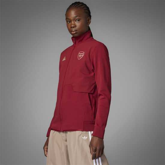 Футболни тренировъчни якета Adidas Дамско Яке Arsenal Anthem Jacket Womens Adidas Дамско Яке Arsenal Anthem Jacket Womens Футболни тренировъчни якета