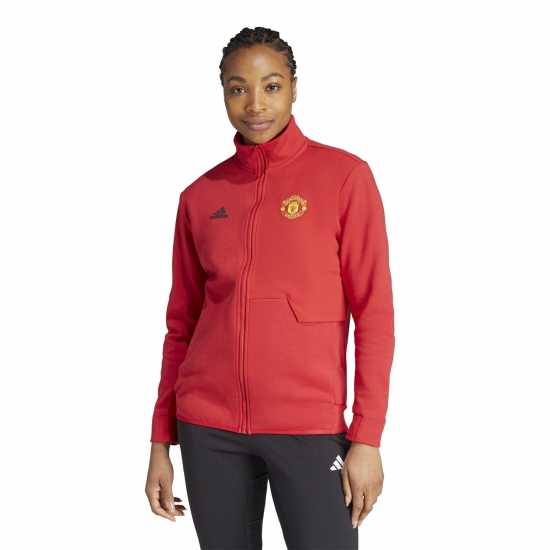 Adidas Дамско Яке Manchester United Anthem Jacket Womens  Футболни тренировъчни якета
