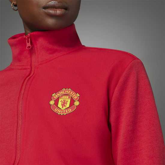 Adidas Дамско Яке Manchester United Anthem Jacket Womens  Футболни тренировъчни якета
