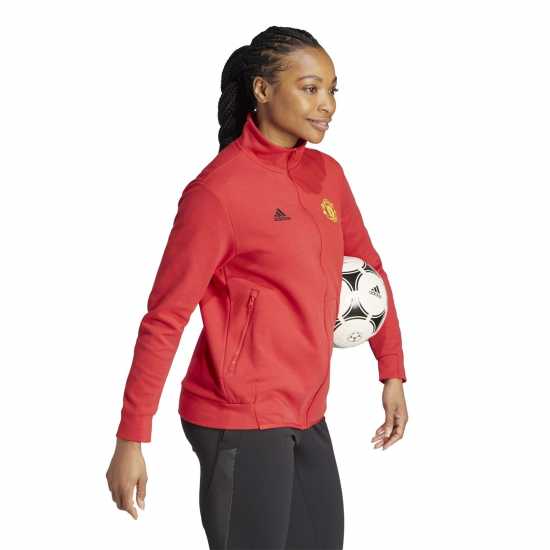 Adidas Дамско Яке Manchester United Anthem Jacket Womens  Футболни тренировъчни якета