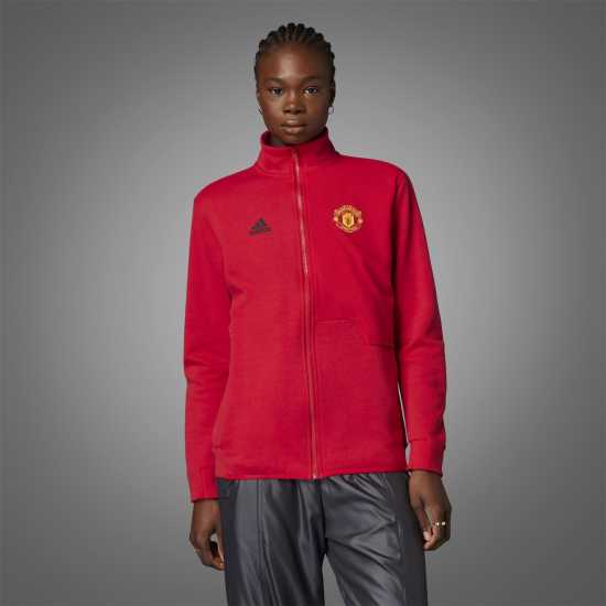 Adidas Дамско Яке Manchester United Anthem Jacket Womens  Футболни тренировъчни якета