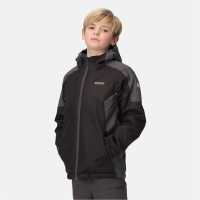 Regatta Непромокаемо Яке Hurdle Iv Waterproof Jacket Black/Sealgr Детски якета и палта