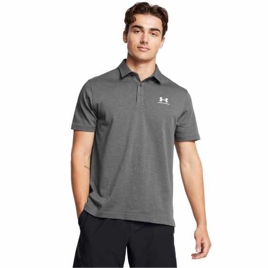 Under Armour Мъжка Блуза С Яка Icon Polo Shirt Mens Светло сиво Under Armour Мъжка Блуза С Яка Icon Polo Shirt Mens Светло сиво