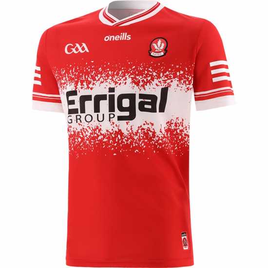 Oneills Домакинска Футболна Фланелка Derry Gaa Home Shirt 2024 Adults  Мъжки ризи