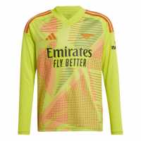 Adidas Arsenal Long Sleeve Goalkeeper Shirt 2024 2025 Juniors