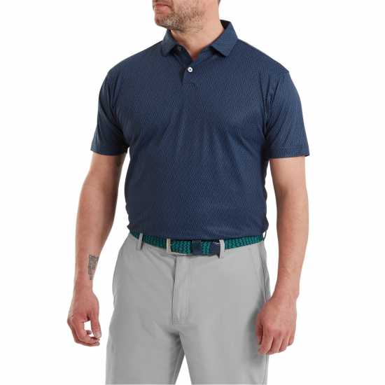 Footjoy Geo Polo Sn63 Blue Footjoy Geo Polo Sn63 Blue