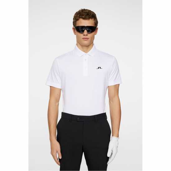 J Lindeberg Golf Bridge Polo Sn53 White 