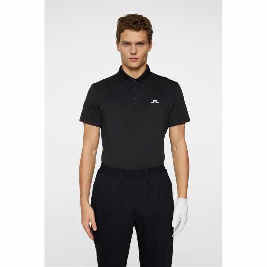 J Lindeberg Golf Bridge Polo Sn53 Black 