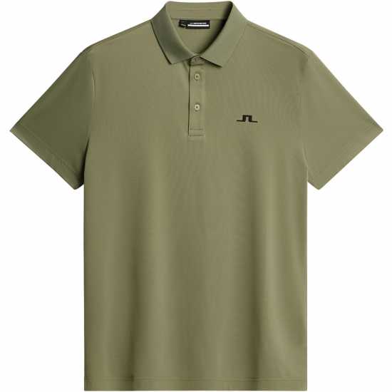 J Lindeberg Golf Bridge Polo Sn53 Oil Green 