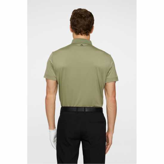 J Lindeberg Golf Bridge Polo Sn53 Oil Green 