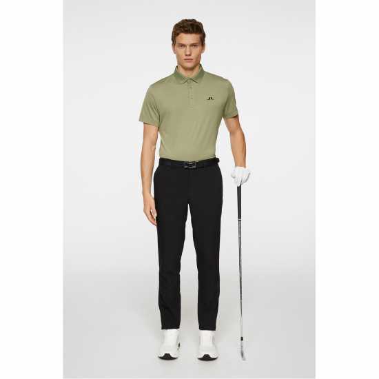 J Lindeberg Golf Bridge Polo Sn53 Oil Green 
