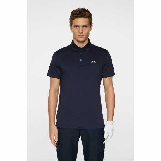 J Lindeberg Golf Bridge Polo Sn53 JL Navy 