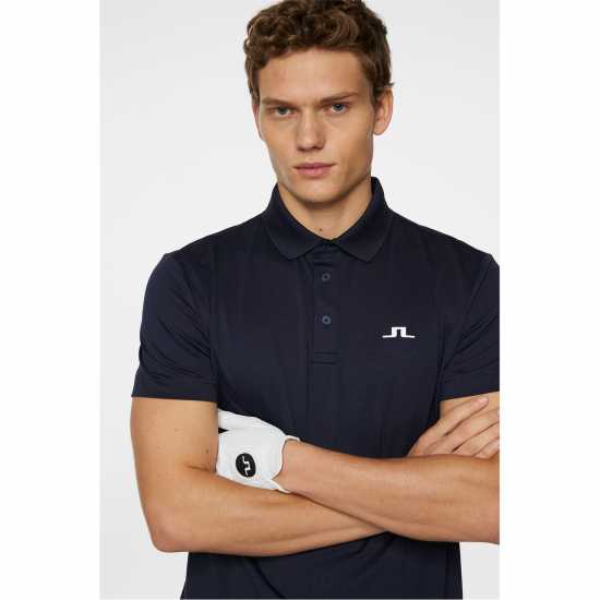 J Lindeberg Golf Bridge Polo Sn53 JL Navy 