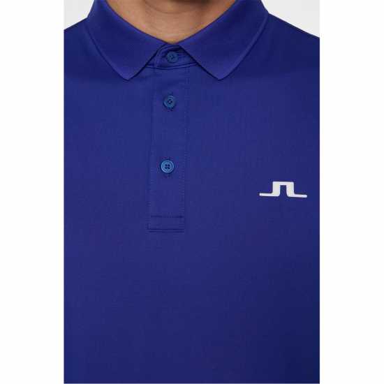 J Lindeberg Golf Bridge Polo Sn53 clematis blue 
