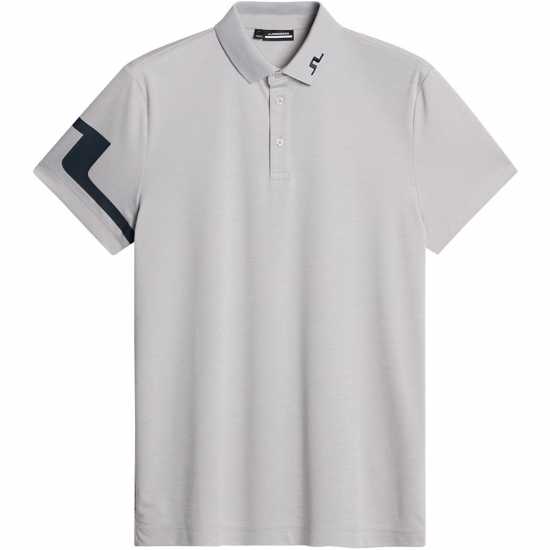 J Lindeberg Golf Heath Polo Sn53 Lt Grey Melange 