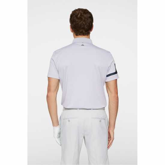 J Lindeberg Golf Heath Polo Sn53 Lt Grey Melange 