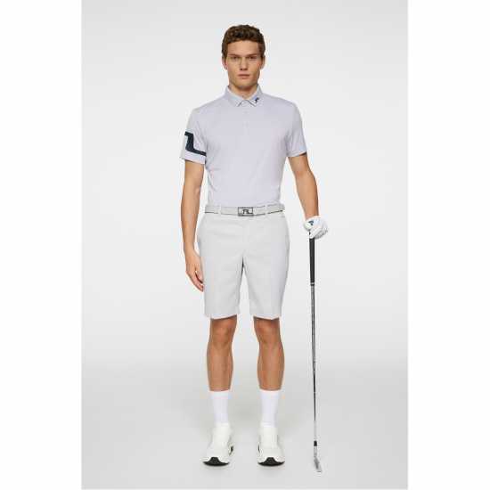 J Lindeberg Golf Heath Polo Sn53 Lt Grey Melange 