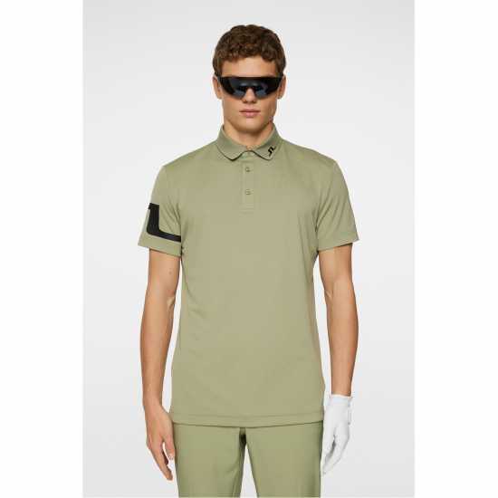 J Lindeberg Golf Heath Polo Sn53 Oil Green J Lindeberg Golf Heath Polo Sn53 Oil Green
