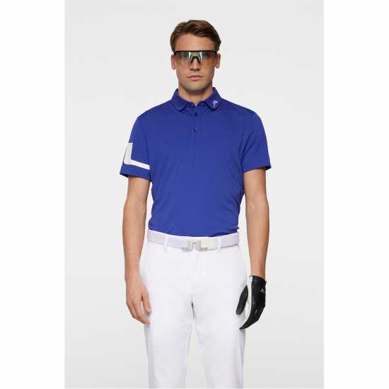 J Lindeberg Golf Heath Polo Sn53 clematis blue 