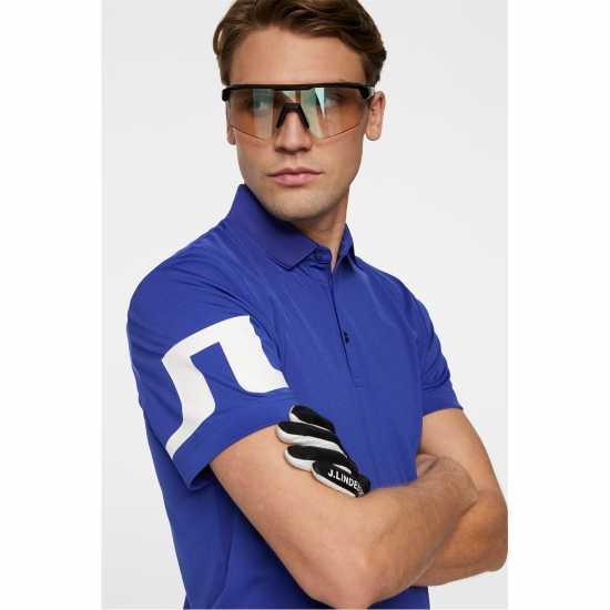 J Lindeberg Golf Heath Polo Sn53 clematis blue 