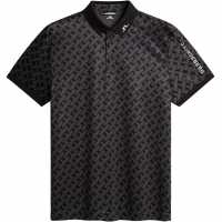 J Lindeberg Golf Tech Print Polo Sn52 Tonal Black J Lindeberg Golf Tech Print Polo Sn52 Tonal Black