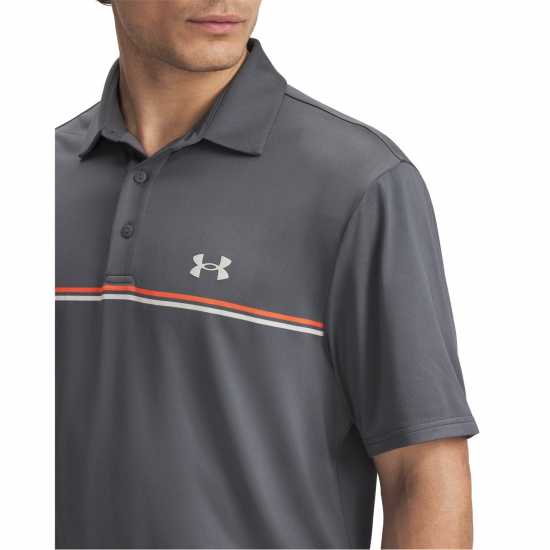 Under Armour Блуза С Яка Men's Stripe Short-Sleeve Performance Polo Shirt Сиво 