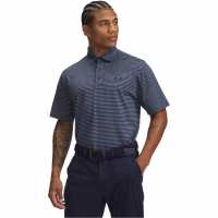 Under Armour Блуза С Яка Men's Stripe Short-Sleeve Performance Polo Shirt Синьо
