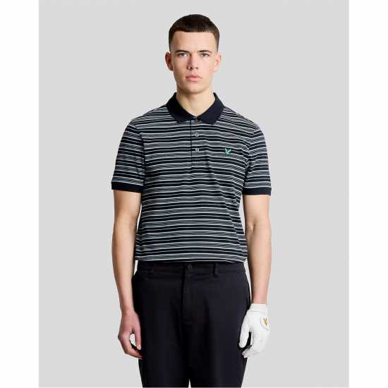 Lyle And Scott Lyle Golf Stripe Pol Sn61  