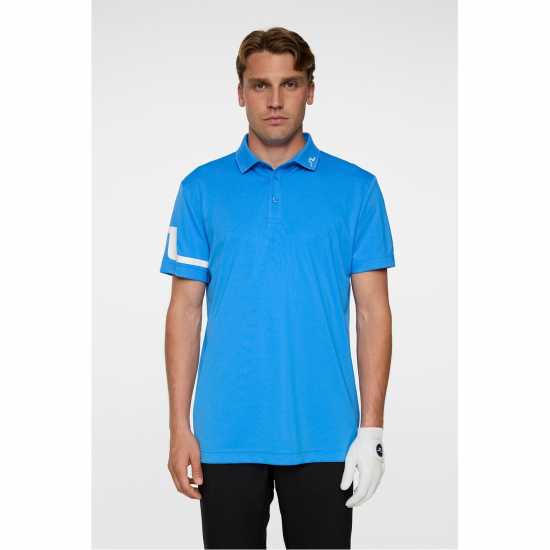 J Lindeberg Golf Heath Polo Sn52 Sonic Blue J Lindeberg Golf Heath Polo Sn52 Sonic Blue