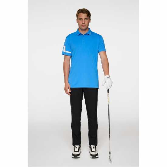 J Lindeberg Golf Heath Polo Sn52 Sonic Blue J Lindeberg Golf Heath Polo Sn52 Sonic Blue