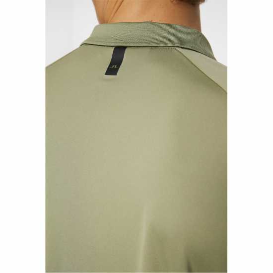 Блуза С Яка J Lindeberg Golf Sola Short-Sleeve Performance Polo Shirt Маслено зелено 