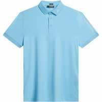 Мъжка Блуза С Яка J Lindeberg Golf Tour Tech Golf Polo Shirt Mens Балтийско море/бяло Дрехи за голф