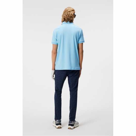Мъжка Блуза С Яка J Lindeberg Golf Tour Tech Golf Polo Shirt Mens Балтийско море/бяло Дрехи за голф