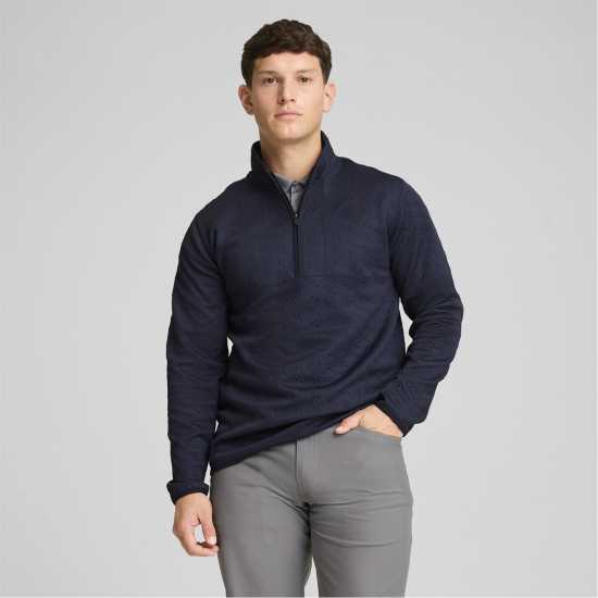 Puma Мъжка Блуза С Яка X Ap Jacquard Quarter Zip Polo Shirt Mens Deep Navy Puma Мъжка Блуза С Яка X Ap Jacquard Quarter Zip Polo Shirt Mens Deep Navy