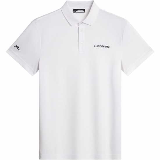 J Lindeberg Golf Bridge Polo Mens Бяло Дрехи за голф