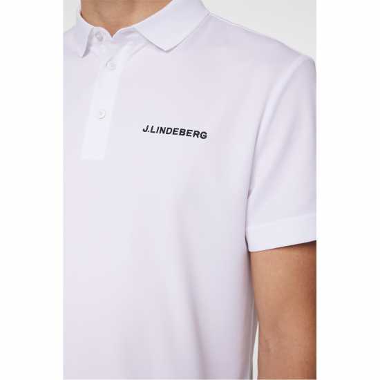 J Lindeberg Golf Bridge Polo Mens Бяло Дрехи за голф