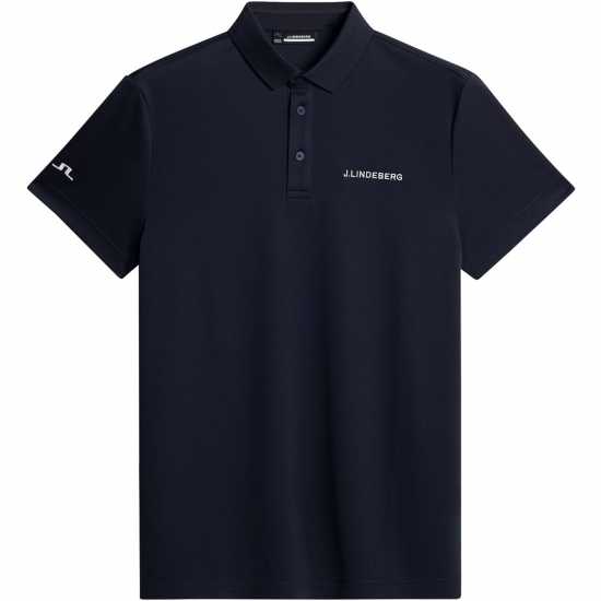 J Lindeberg Golf Bridge Polo Mens Морска синьо Дрехи за голф