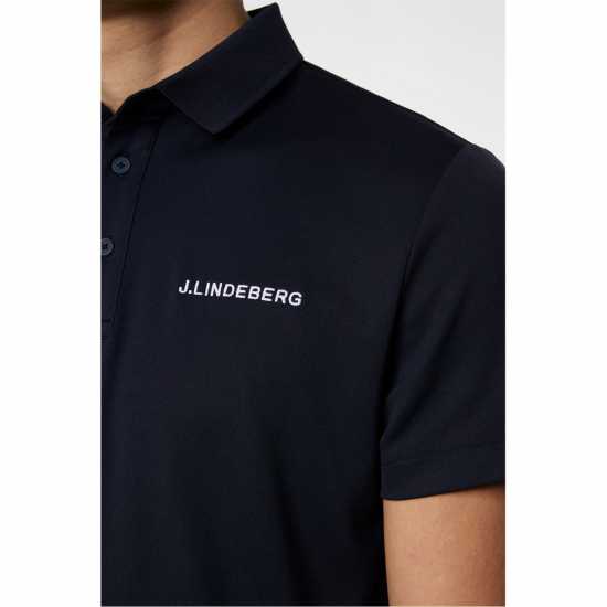 J Lindeberg Golf Bridge Polo Mens Морска синьо Дрехи за голф