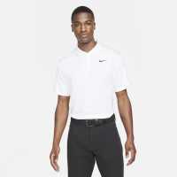Nike Мъжка Блуза С Яка Dri-Fit Victory Golf Polo Shirt Mens White/Black Мъжко облекло за едри хора