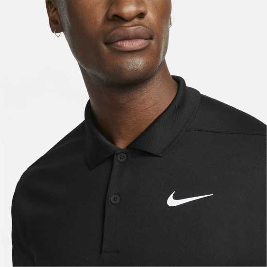 Nike Мъжка Блуза С Яка Dri-Fit Victory Golf Polo Shirt Mens Black/White Мъжко облекло за едри хора
