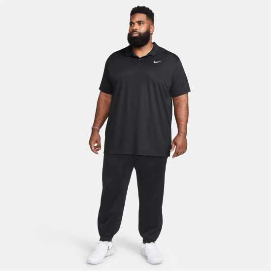 Nike Мъжка Блуза С Яка Dri-Fit Victory Golf Polo Shirt Mens Black/White Мъжко облекло за едри хора