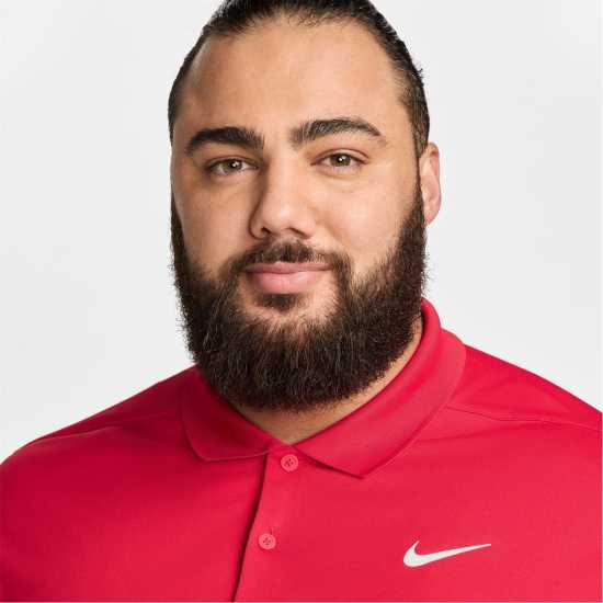 Nike Мъжка Блуза С Яка Dri-Fit Victory Golf Polo Shirt Mens Червено/Бяло Боулинг