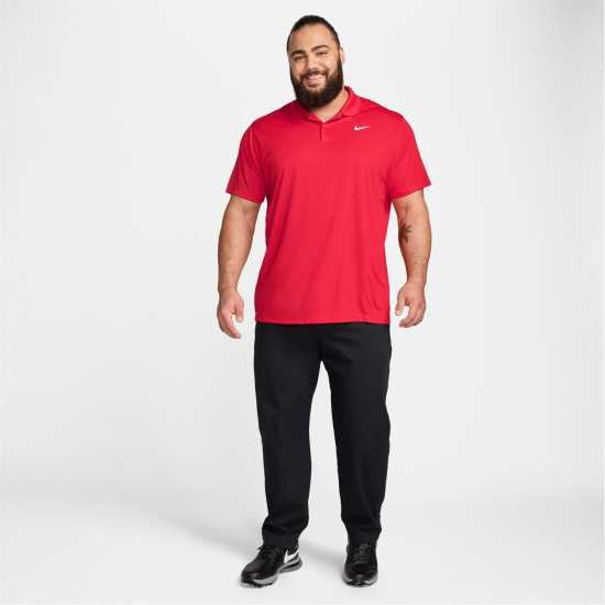 Nike Мъжка Блуза С Яка Dri-Fit Victory Golf Polo Shirt Mens Червено/Бяло Боулинг