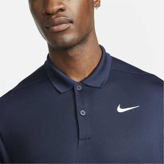 Nike Мъжка Блуза С Яка Dri-Fit Victory Golf Polo Shirt Mens Navy/White - Мъжко облекло за едри хора