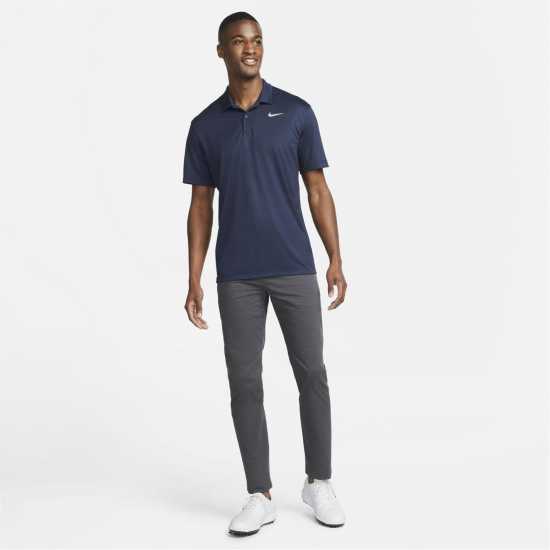 Nike Мъжка Блуза С Яка Dri-Fit Victory Golf Polo Shirt Mens Navy/White - Мъжко облекло за едри хора
