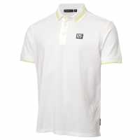 Dkny Golf Spike Pique Polo White/Lime Мъжки тениски с яка