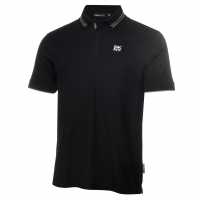Dkny Golf Spike Pique Polo Black/Silver Мъжки тениски с яка