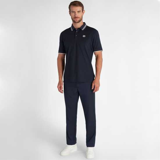 Dkny Golf Spike Pique Polo Navy/White Мъжки тениски с яка