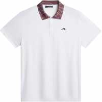 Блуза С Яка J Lindeberg Golf Men's Short Sleeve Performance Polo Shirt White 